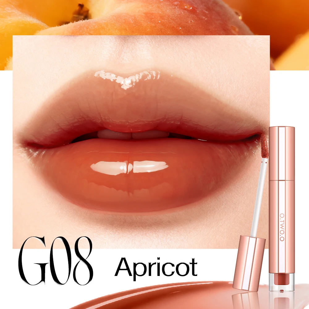 O TWO Liquid Lip Gloss Lipstick Glossy Finish High-shine Long Lasting Qme G08 China Mainland