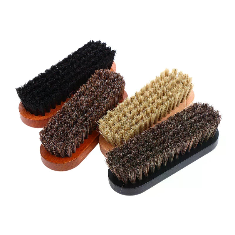 Polishing And Cleaning Brush Horse Hair Wood Brush Leather Shoe Care And Cleaning Shoe Brush Qme