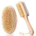 Body Brush Dry Wet Brushing 2 Sided Foot File Scrubber Exfoliating Qme 2Pcs