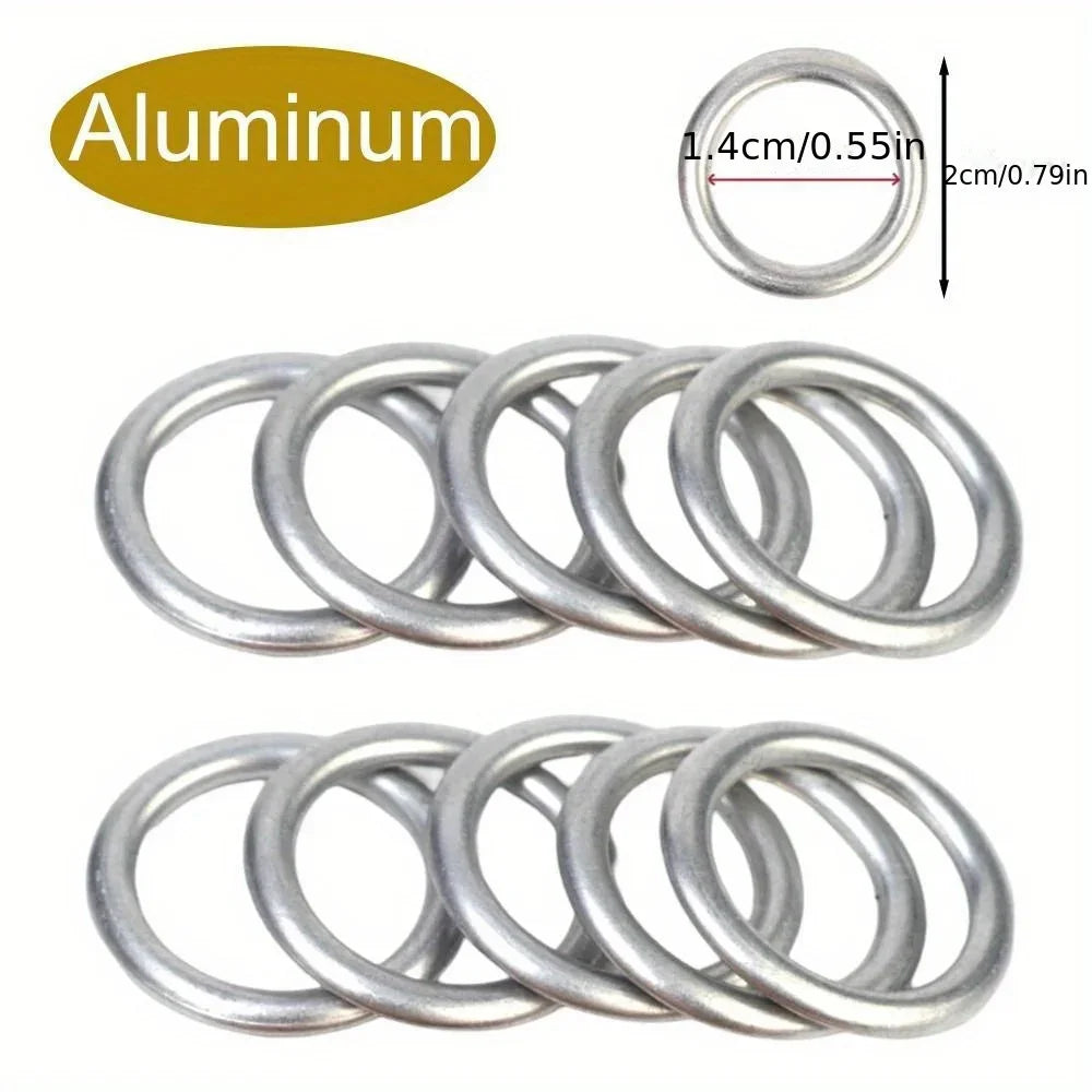 Drain gasket for the car engine oil pan, drain bolt gasket, oil drain plug gasket, replaceable parts, suitable for Volkswagen Qme