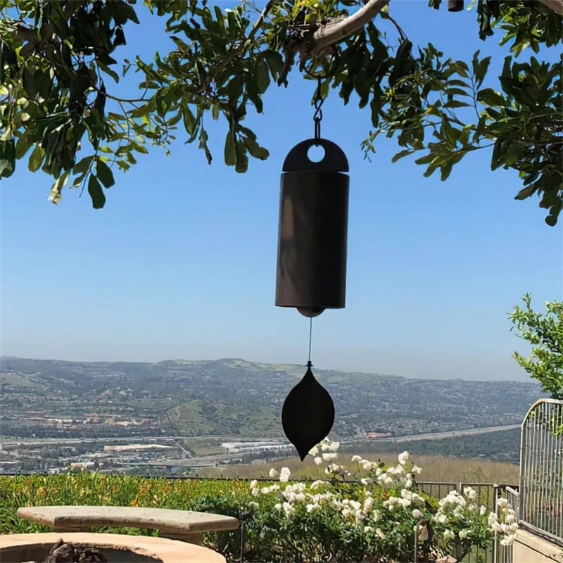 Vintage Metal Heroic Windbell Wind Chimes Deep Resonance Serenity Qme