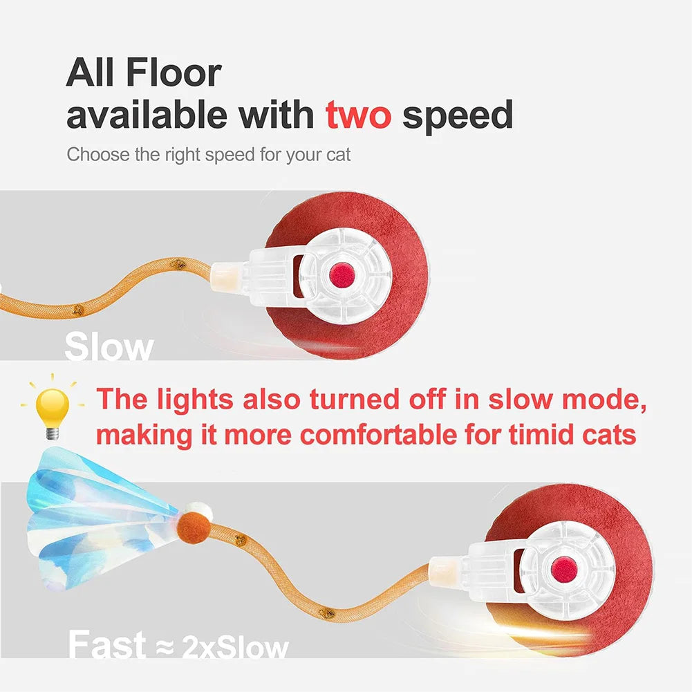 Interactive Cat Plaything Ball Motion Activated Electric Cat Rechargeable for Bored Indoor Adult Cat Pet Supplies Qme