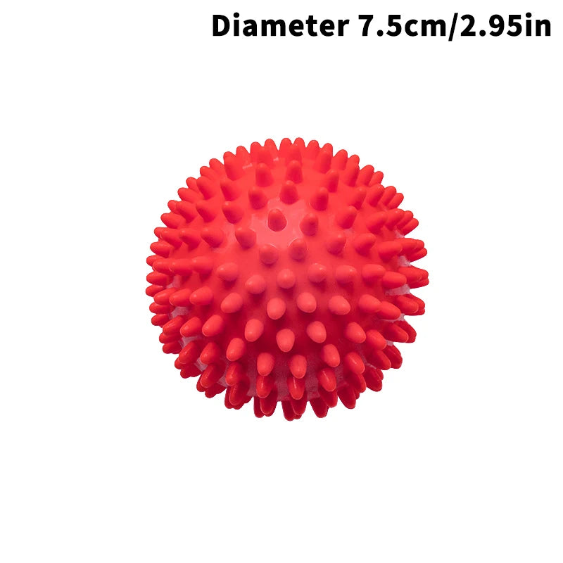 Meridian Massage Ball Fascia Muscle Relaxation Yoga Fitness Waist Qme 75mm Red