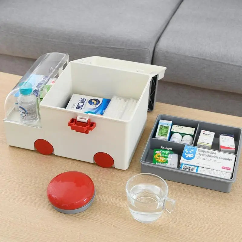 Portable Large-capacity Medicine Box Ambulance Household Medical Qme