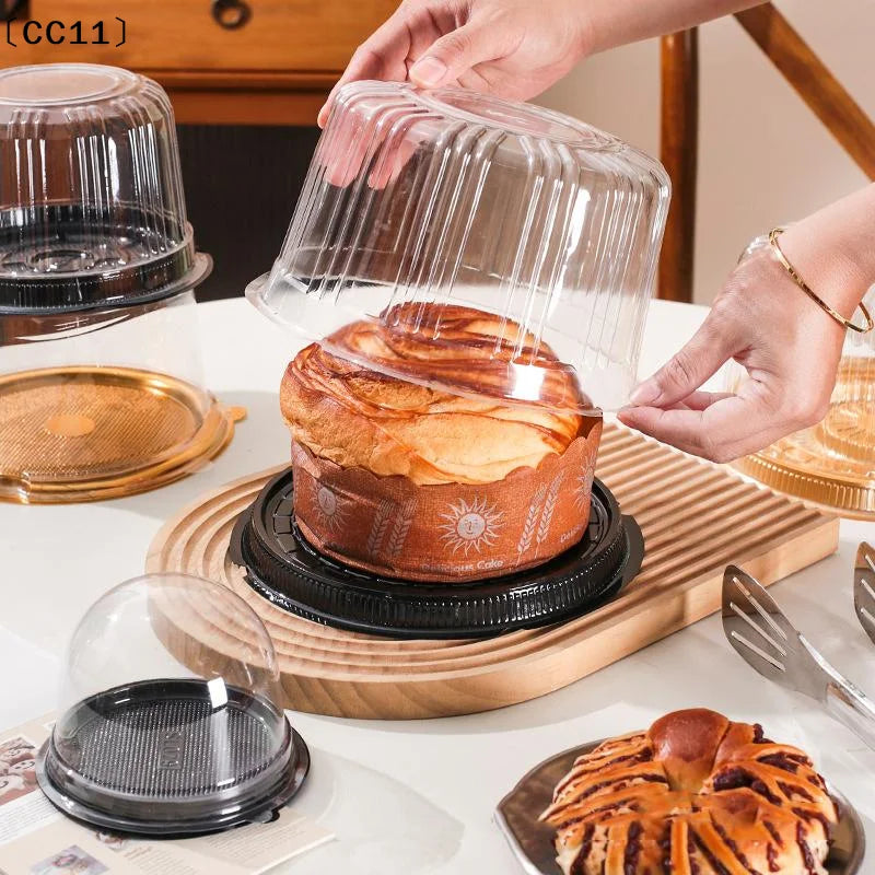 4 6 8 Reusable Transparent Cake Box Pastry Containers Bakery Round Qme