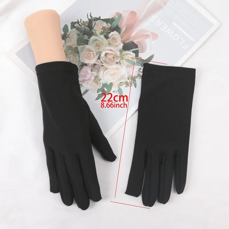Elastic Driving Cycling Party Gloves Usefulness Black Thin Bike Qme