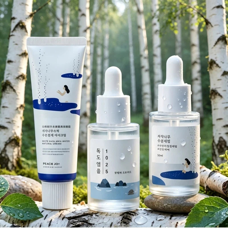 White Birch Extract Facial Essence Light Texture Toner Nourish Calm Qme