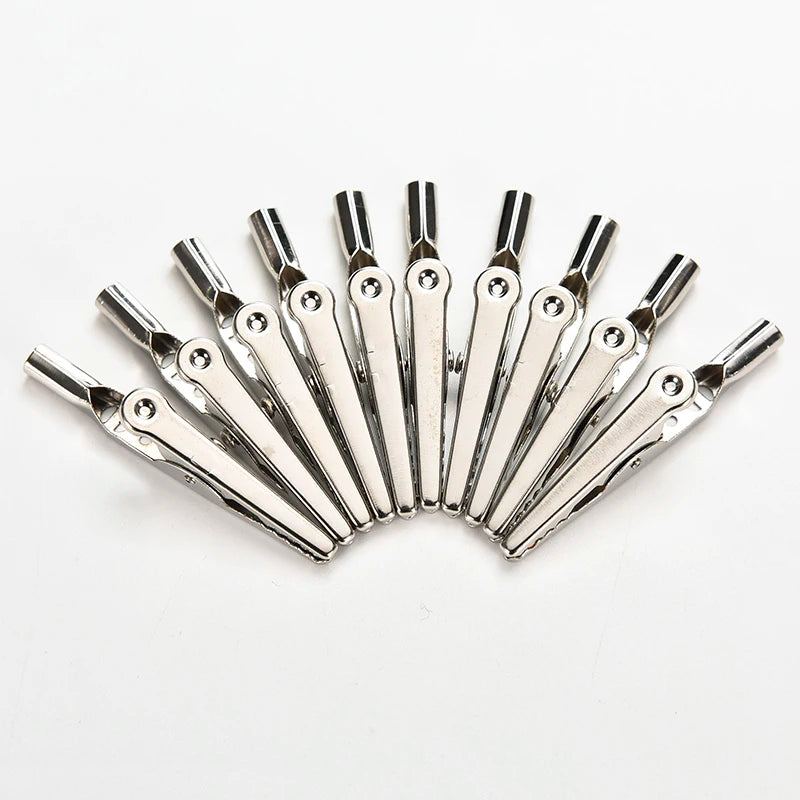 10A Alligator Crocodile Test Clips Banana Socket Probe Cable Lead Qme 10pcs