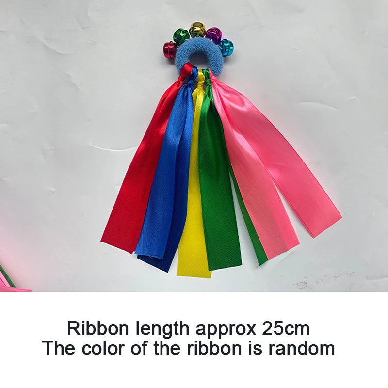 Children's Wrist Ribbon Team Sports Pompom Cheerleading Big Match Pom Qme B3