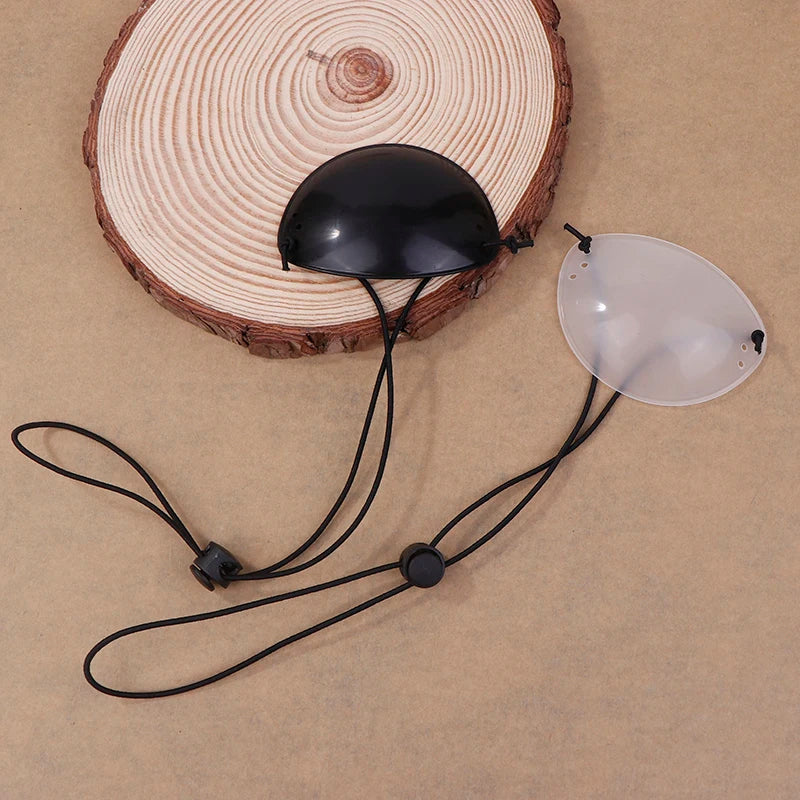 Kids Monocular Eye Protection Translucent Black Patch Amblyopia Qme