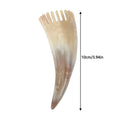 Hairdressing Tools Cow Horn Hair Scrubbing Combs Clean Scalp Head Qme onesize