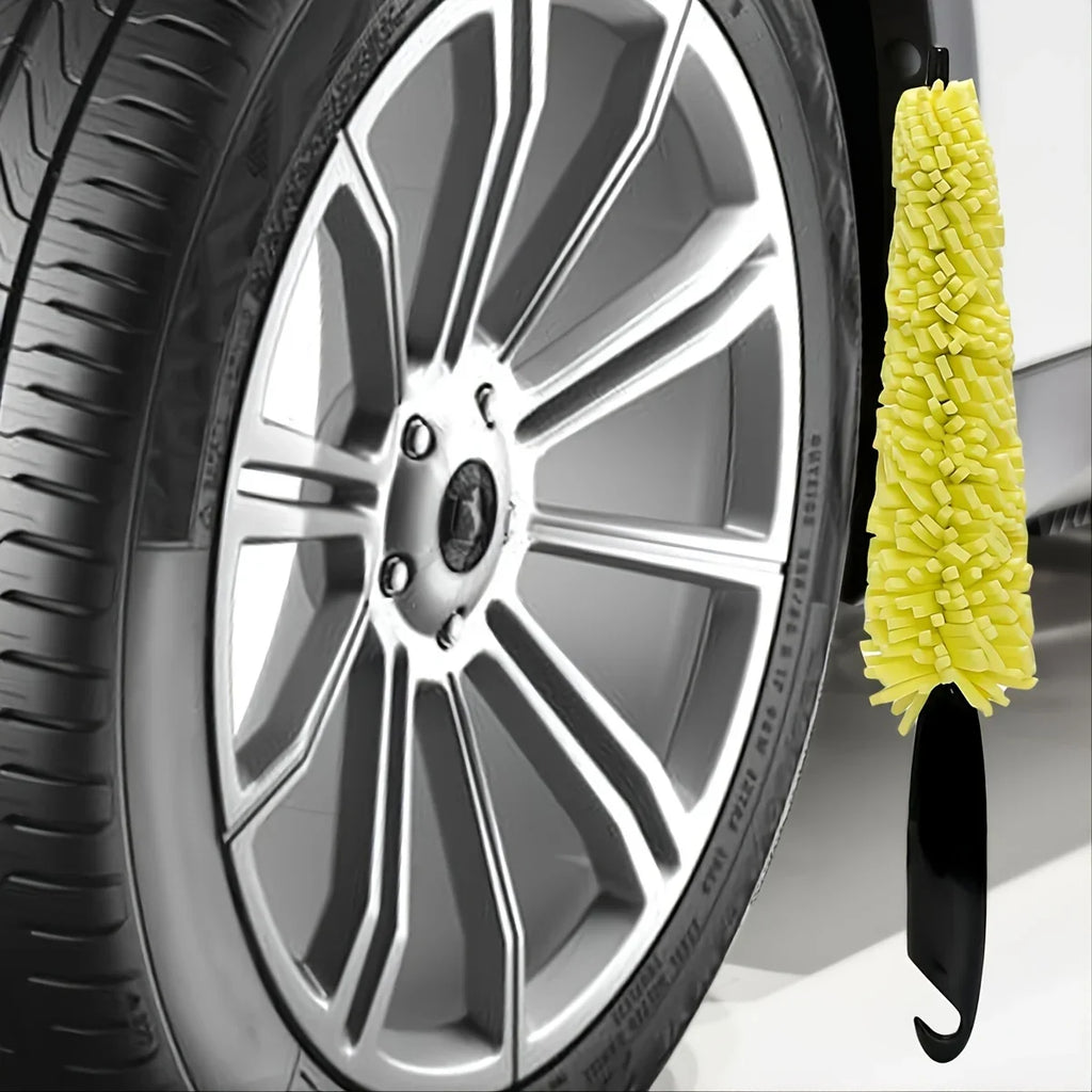 5pcs Effortlessly Clean Your Car Wheels with this Tire Rim Cleaning Tool! Qme