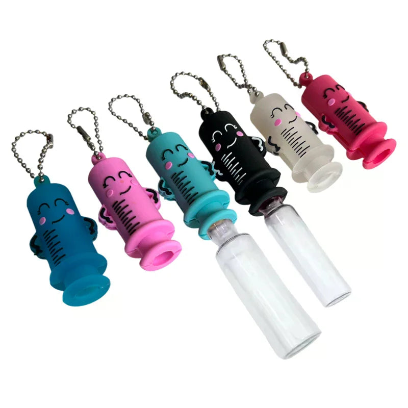 Ampoule Bottle Opener Keychain Syringe-Shaped Cutter Nurse Doctor Ampoule Bottle Opener Aid Medication Vial Breaker Tool Qme