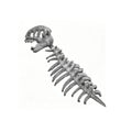 2026 New Soft Dinosaur Skeleton Costume Headpiece Children Adult Party Props Cosplay Wearable Cute Dinosaur Suit Christmas Gift Qme Grey 80cm