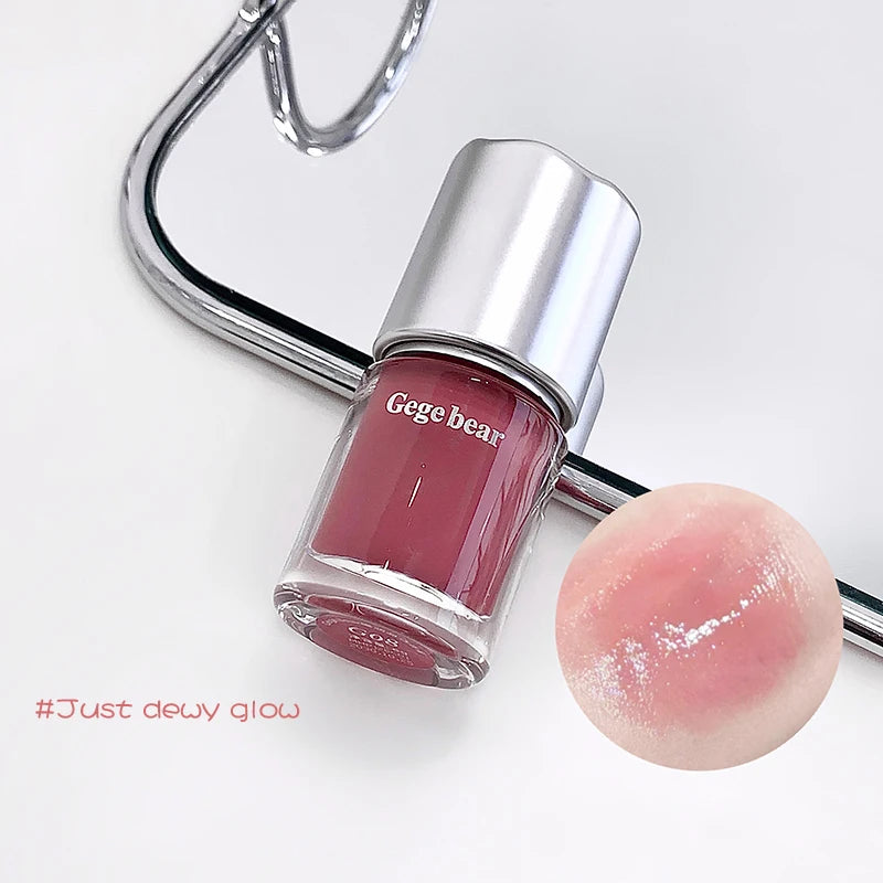 GEGE BEAR Water Light Mirror Lip Gloss Lasting Moisturizing Non-stick Qme