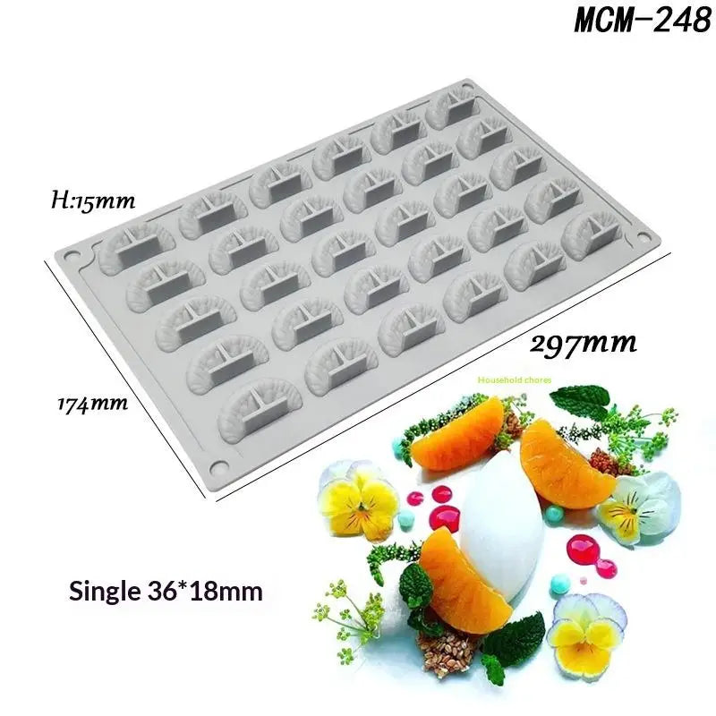 Chestnut Raspberry Peanut Mushroom Silicone Mold Fondant Cake DIY Qme MCM248