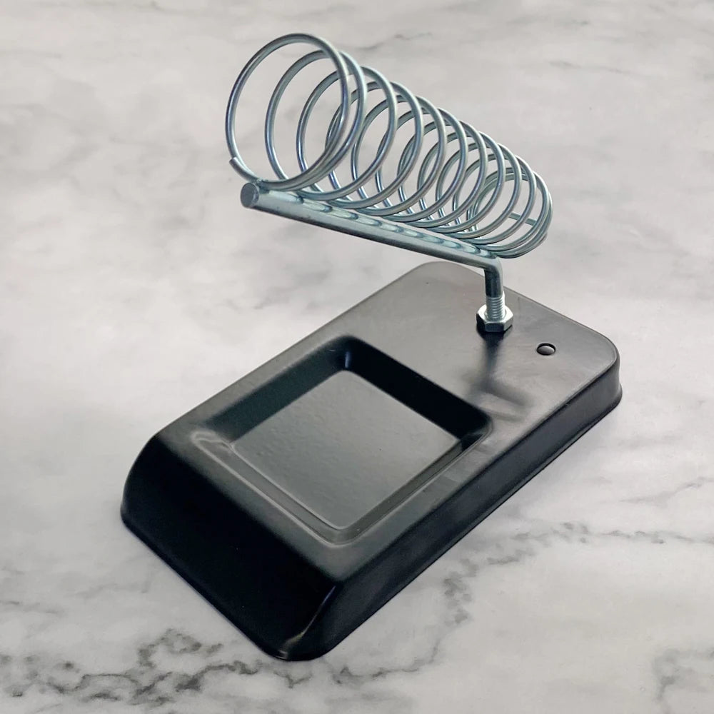 Soldering Iron Stand Portable Holder Tin Welding Cleaning Sponge Qme