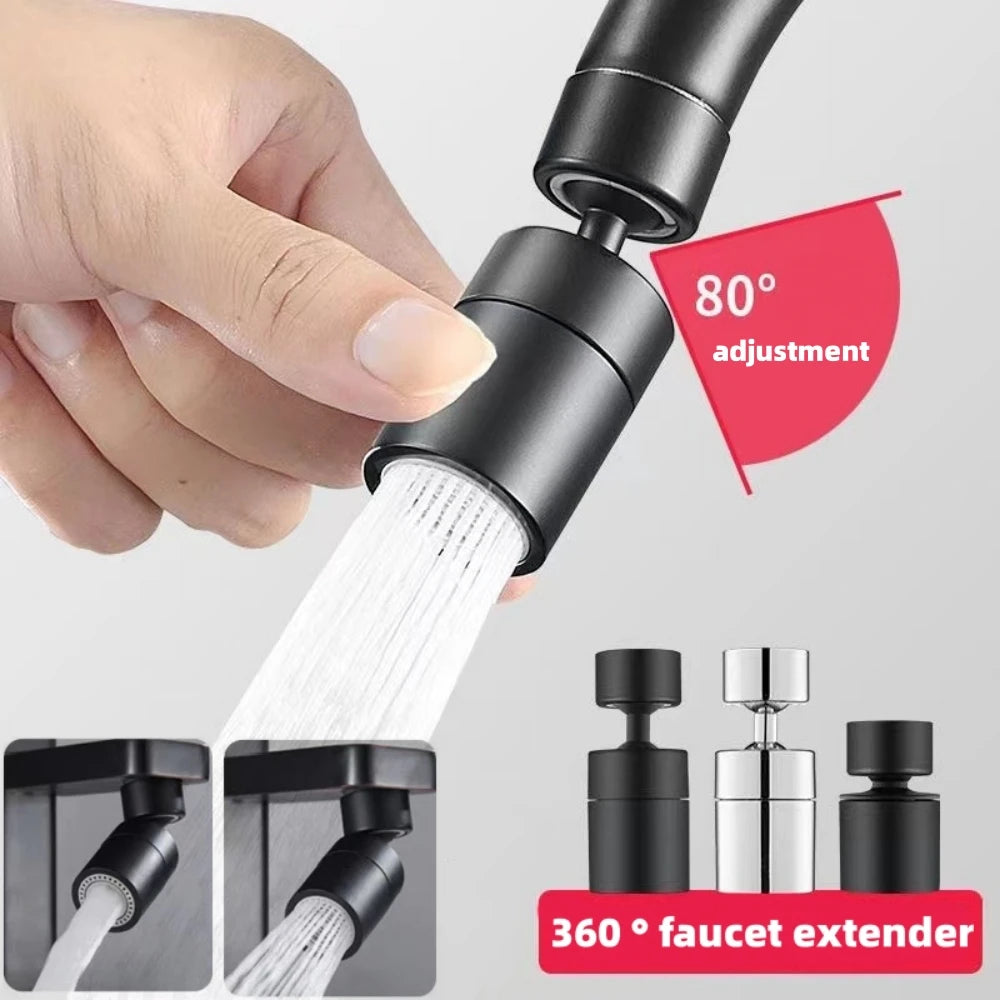 360° Rotary Kitchen Faucet Spray Head Filter washbasin Splash proof Adapter 2 Mode adjustable Kitchen Sink Faucet Aerator Qme