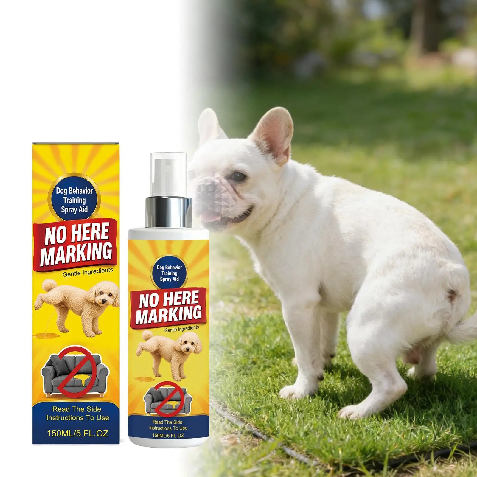 Dog Potty Training Spray Good Behavior Guide Solution 150ml Puppy Toilet Potty Training Spray for Indoor Outdoor Bedroom Travel Qme