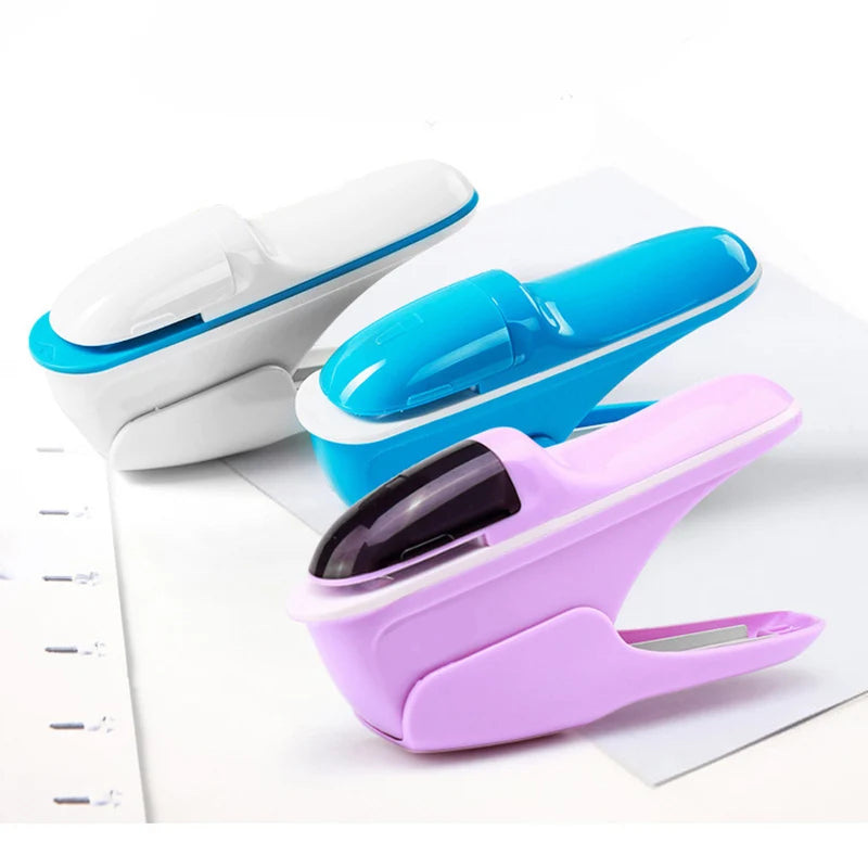 Desktop Stapleless Stapler For Fixing Up To 8 Sheets For Home School Office Desktop Stapler Ticket Paper And Document Binding Qme