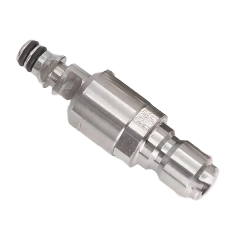 A02F-High Pressure Washer Adapter 3/8 Quick Plug Set Hose Quick Connector For Karcher Water Anti-Winding Conversion Joint Qme Silver Male