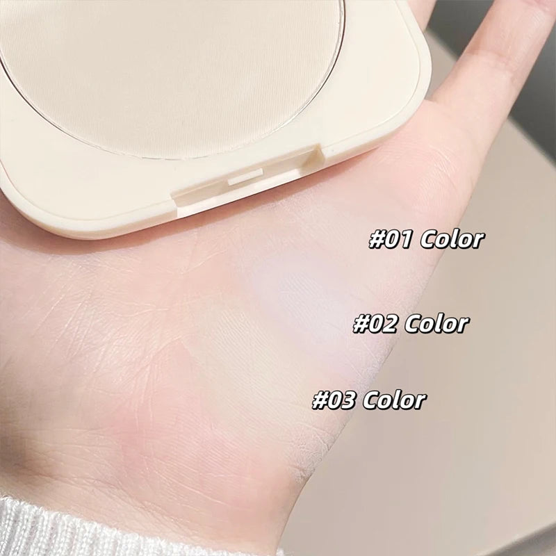 CACE Soft Face Setting Powder Cushion Compact Powder Oil-Control Matte Concealer Finish Smooth Makeup Powder Pressed Cosmetics Qme