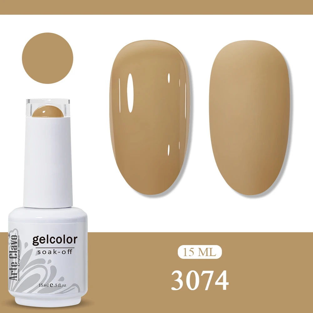 Arte Clavo Amber Gel Nail Polish Translucent Vintage Jelly Semi