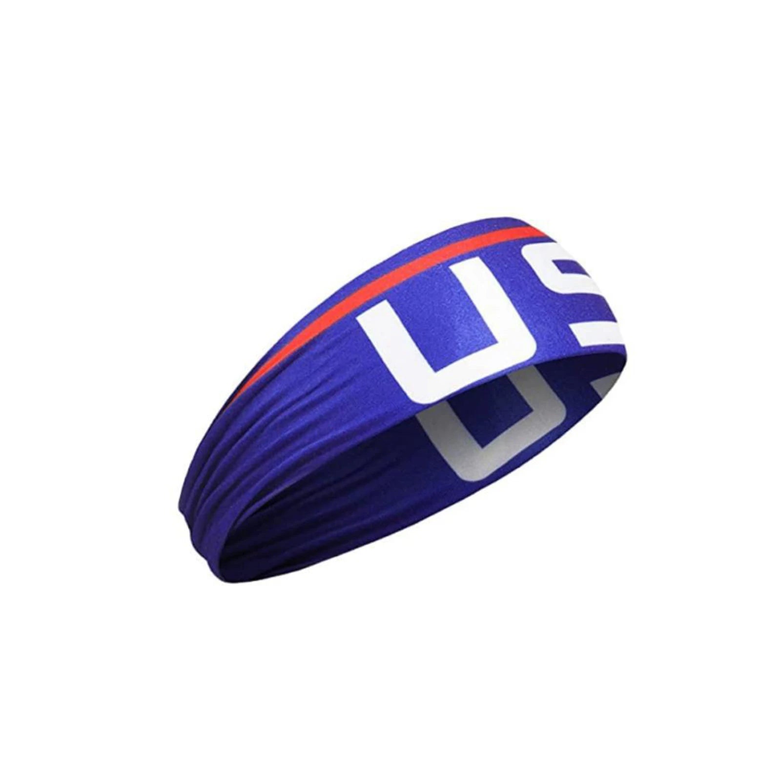 American Flag Independence Day Unisex Running Fitness Headband High Elastic Sports Yoga Sweatband Cotton Headscarf Qme F One Size