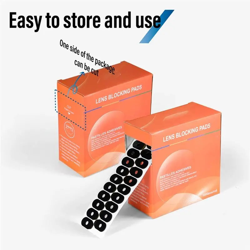 A02F-Anti Slip PC Hydrophobic Lens Protective Sticker 1000Pcs High Adhesive Optical Lens Clamping Pad Lens Edger Accessories Qme