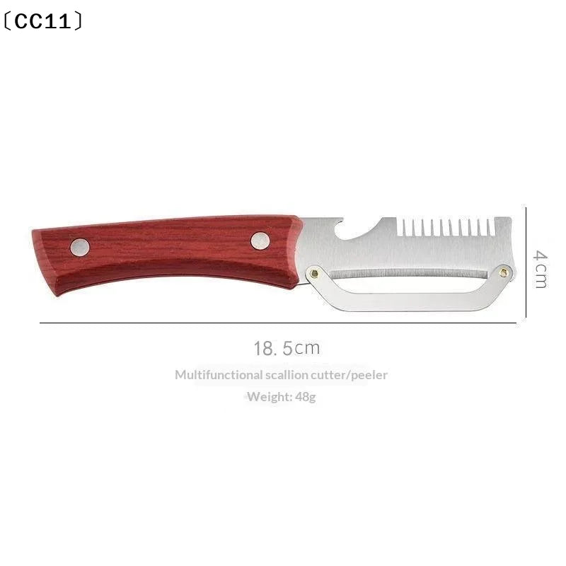 Multifunction Vegetable Peeler Stainless Steel Onion Slicer Fruit Qme