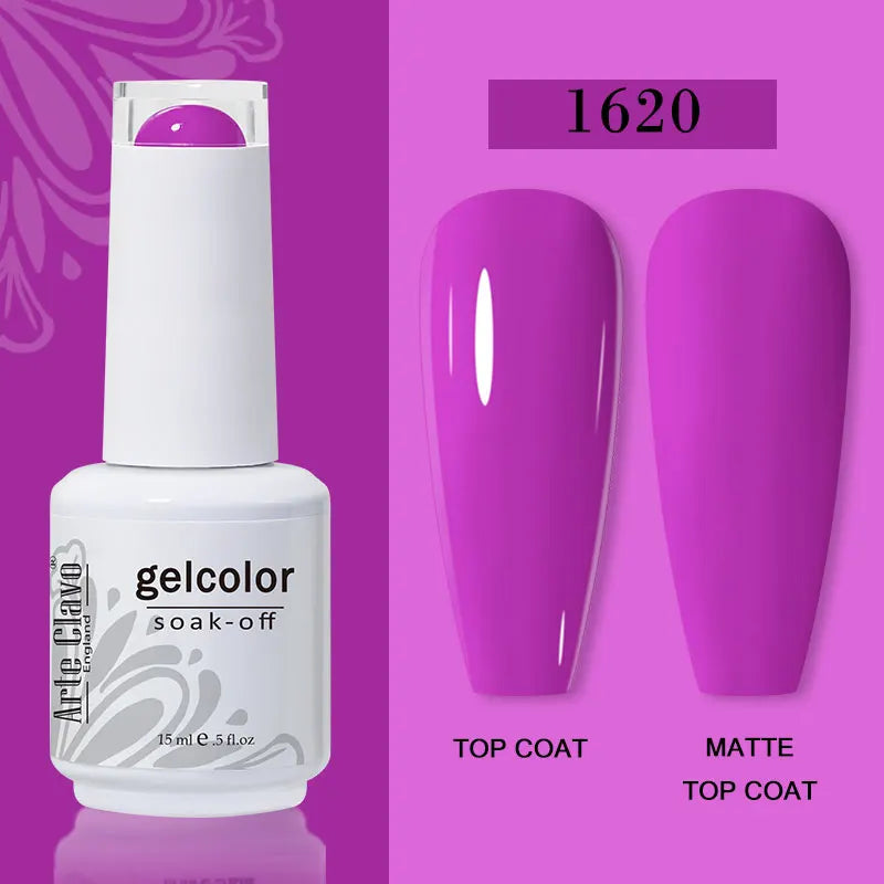 Arte Clavo15ml Gel Nail Polish Burgundy Red Brown Chocolate Art Soak