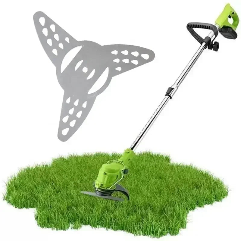 1/2/3Pcs Metal Grass String Trimmer Brushcutter Head Blades Universal Electric Lawn Mower Lawnmower Parts Tool Accessories Qme