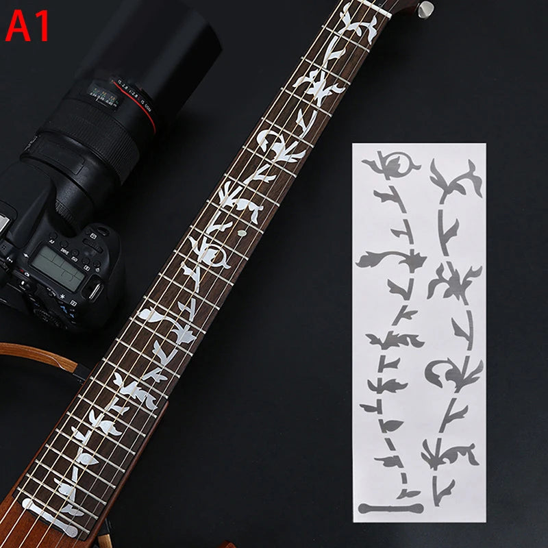Guitar Fretboard Sticker Bass Decorative Cross Inlay Decals Stickers Qme A1