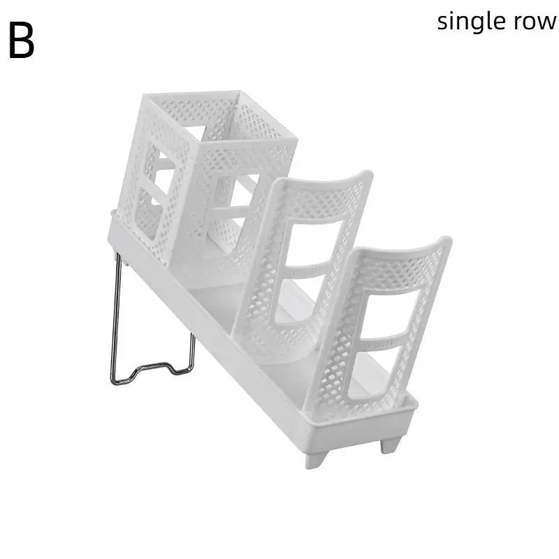 Detachable Multifunction Disposable Paper Cup Holder Single Double Qme single B White
