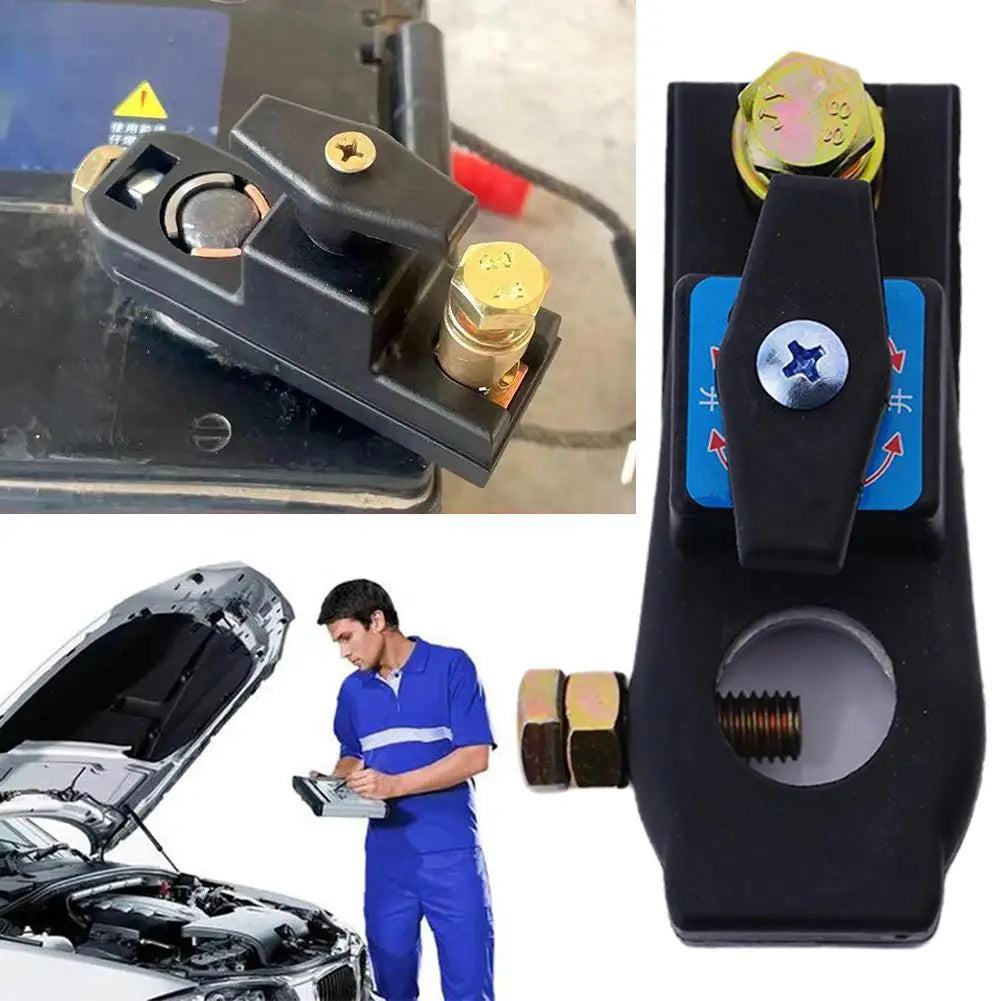 Car Battery Disconnect 12V-24V Top Post Disconnect Switches Automotive Replacement Battery Switches Marine Battery Disconnect Qme
