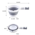 Water Scoop Collapsible Silicone Ladle Antislip Handle Pour Spout Qme A