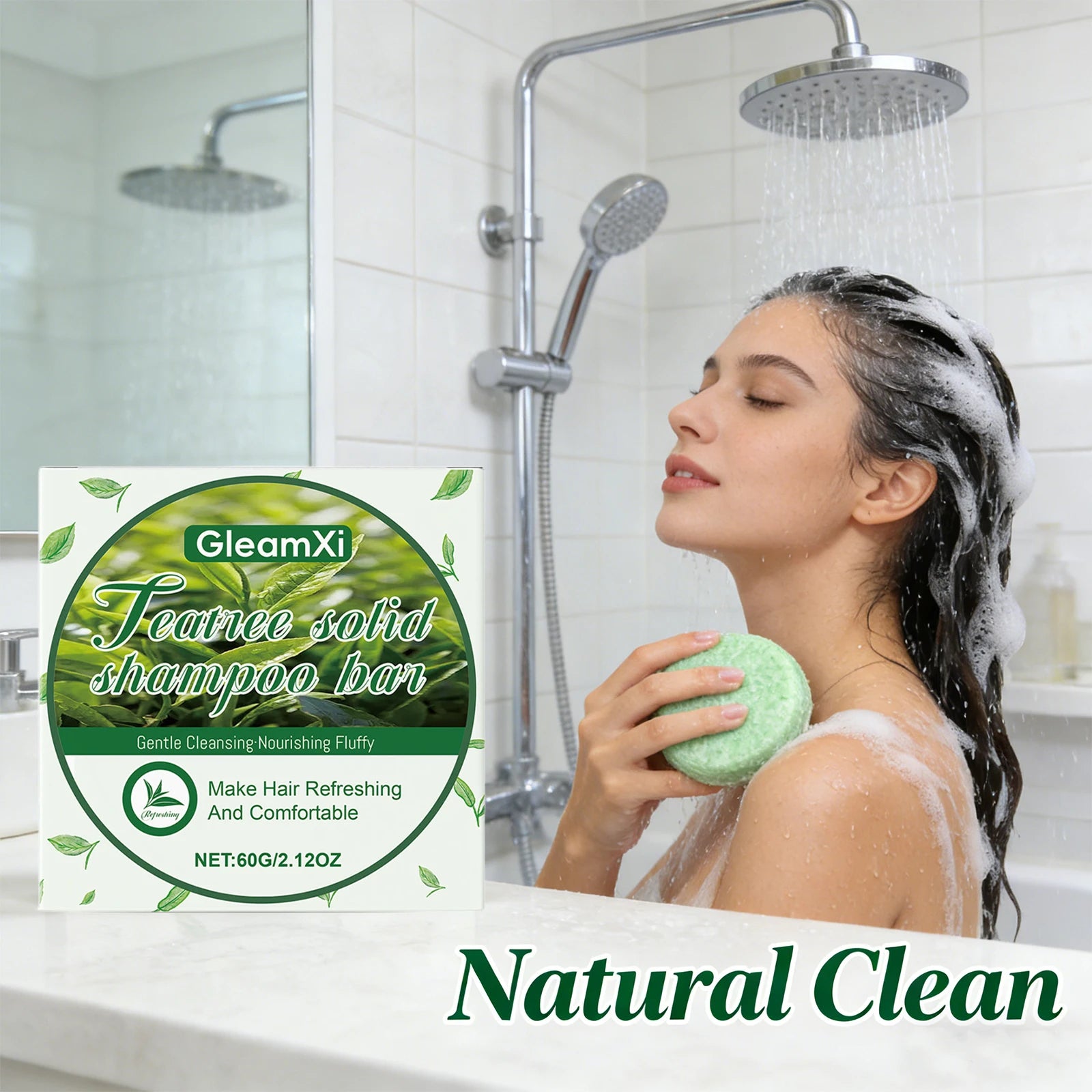 Solid Hair Soap Deep Cleaning Anti Dandruff Oil Control Soothing Qme