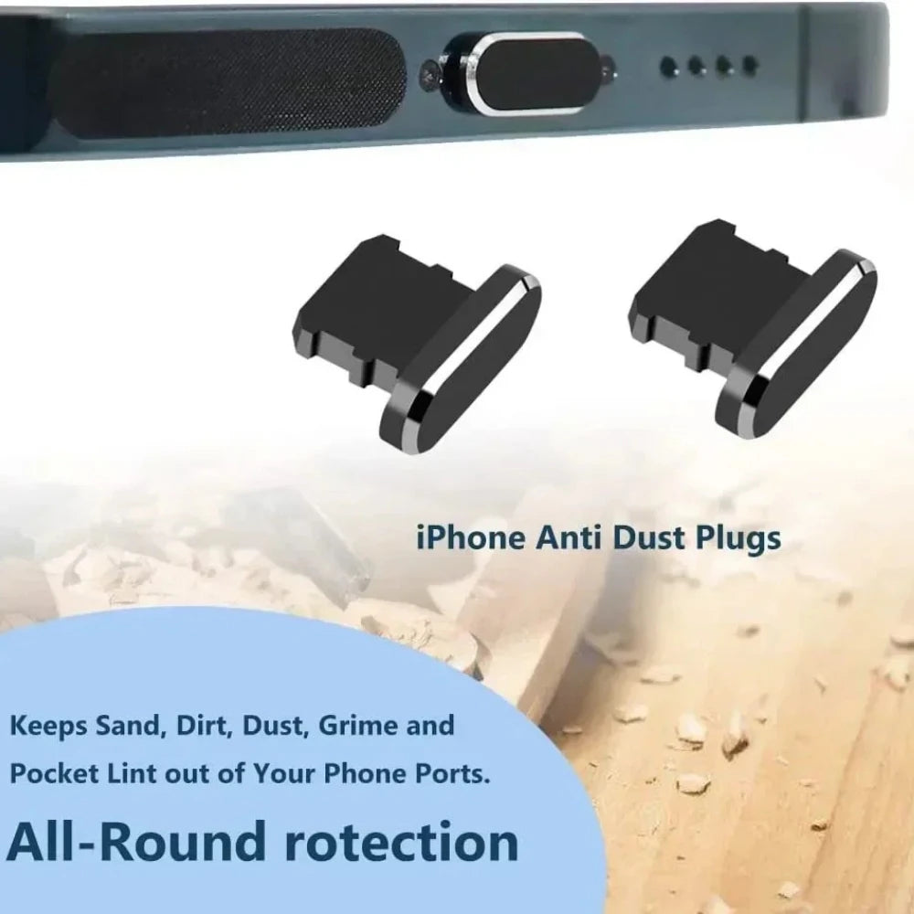 13/10PCS Cell Phone Charging Port Dust Plug with Cleaning Brush for iPhone 14 Pro Max Samsung Xiaomi iOS Type C Cleaner Set Qme