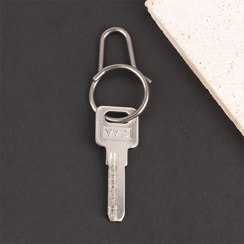 Titanium Alloy Key Ring Belt Clip Quick Draw Keychain Carabiner Qme