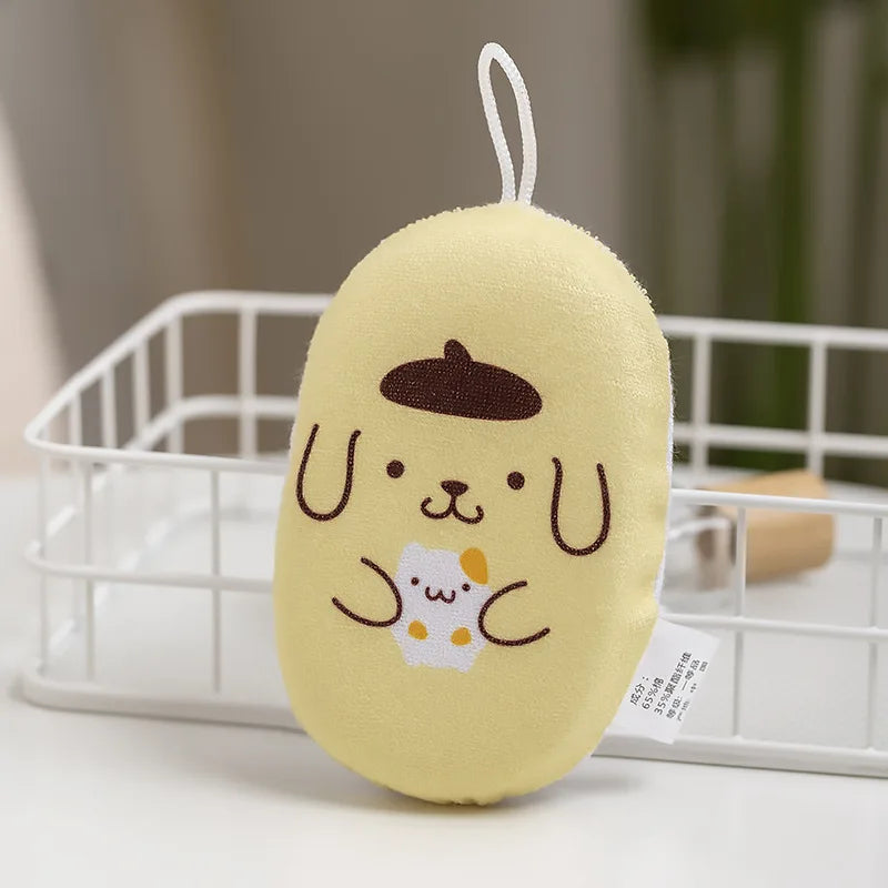 Hello Kitty Kuromi Cartoon-themed Bath Scrubber and Bath Ball Cute and Soft Bath Sponge with Bubble-Making Net Qme 3
