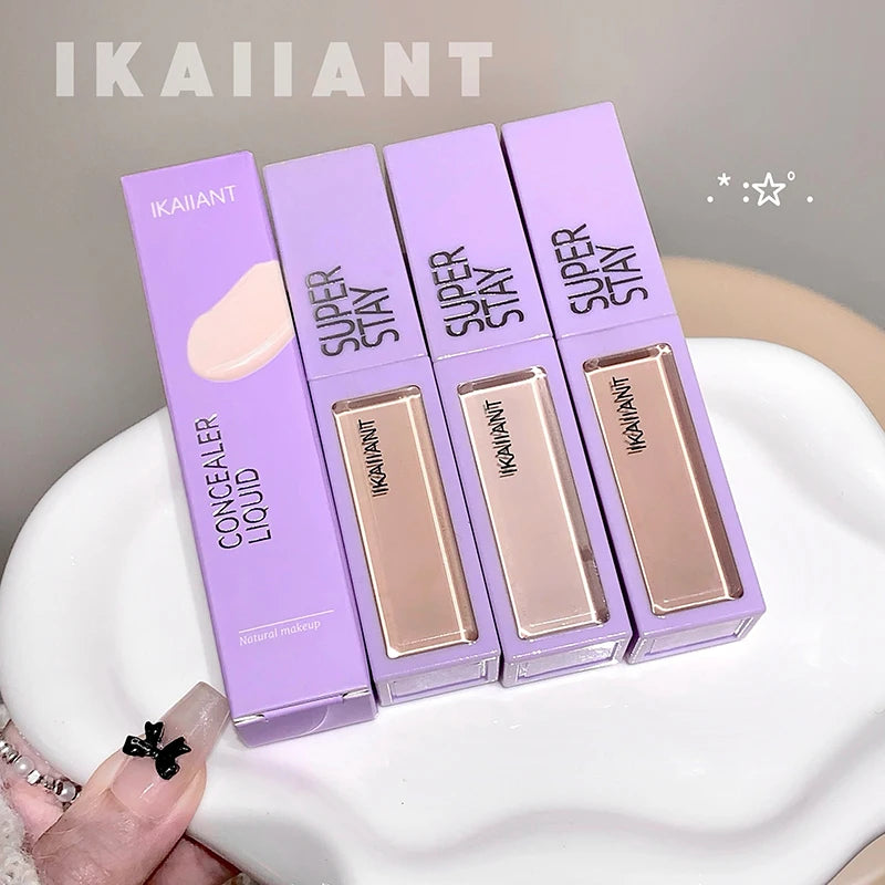 IKAIIANT Concealer Liquid Brightens Conceals Dark Circles Acne Marks Qme