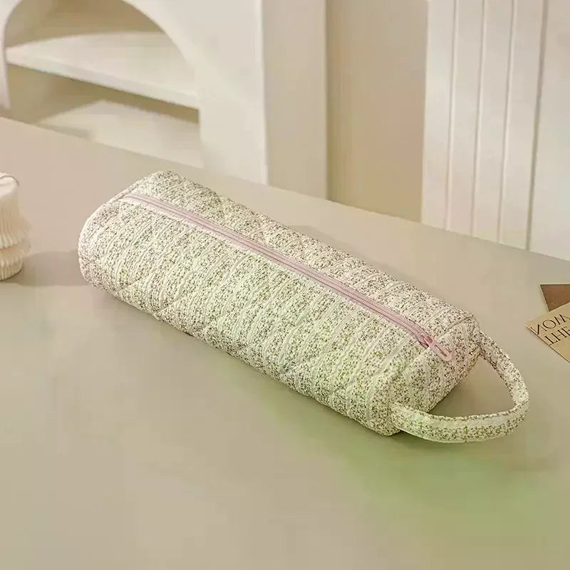 Hair Dryer Storage Bag Quilting Large Capacity Dustproof Curler Storage Bag With Handle Portable Carrying Case For Travel Qme