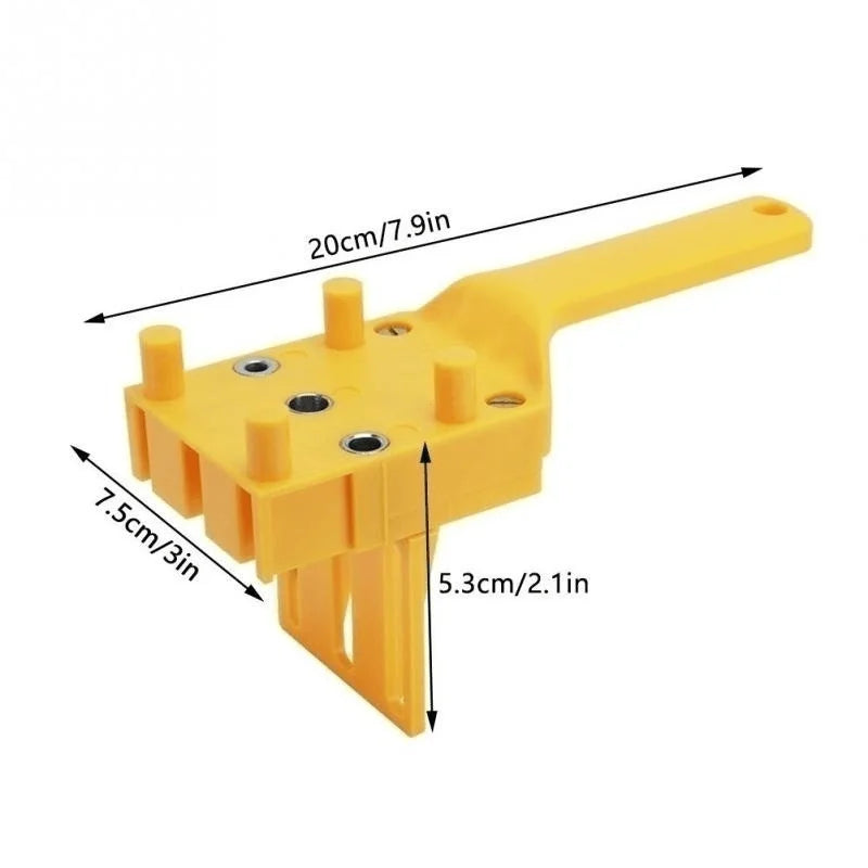 Wood Drilling Locator Jig Handheld Hole Punch Guide Positioning Tool Plastic Drill Guide Template For Woodworking Hole Drilling Qme