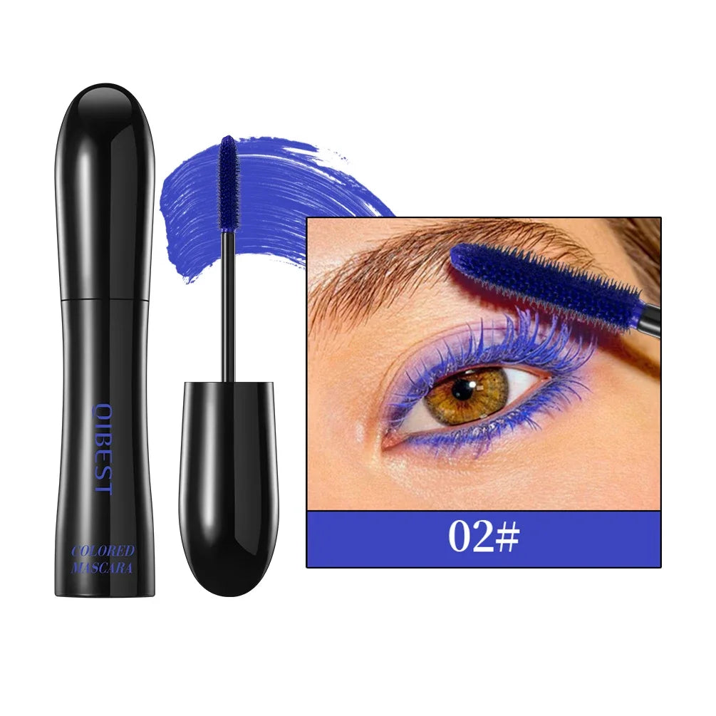 QIBEST Silk Mascara With Big Eyes,Strong And Lasting Black Mascara Extension,Waterproof and Non-caking,Prolonged Mascara Makeup Qme 02