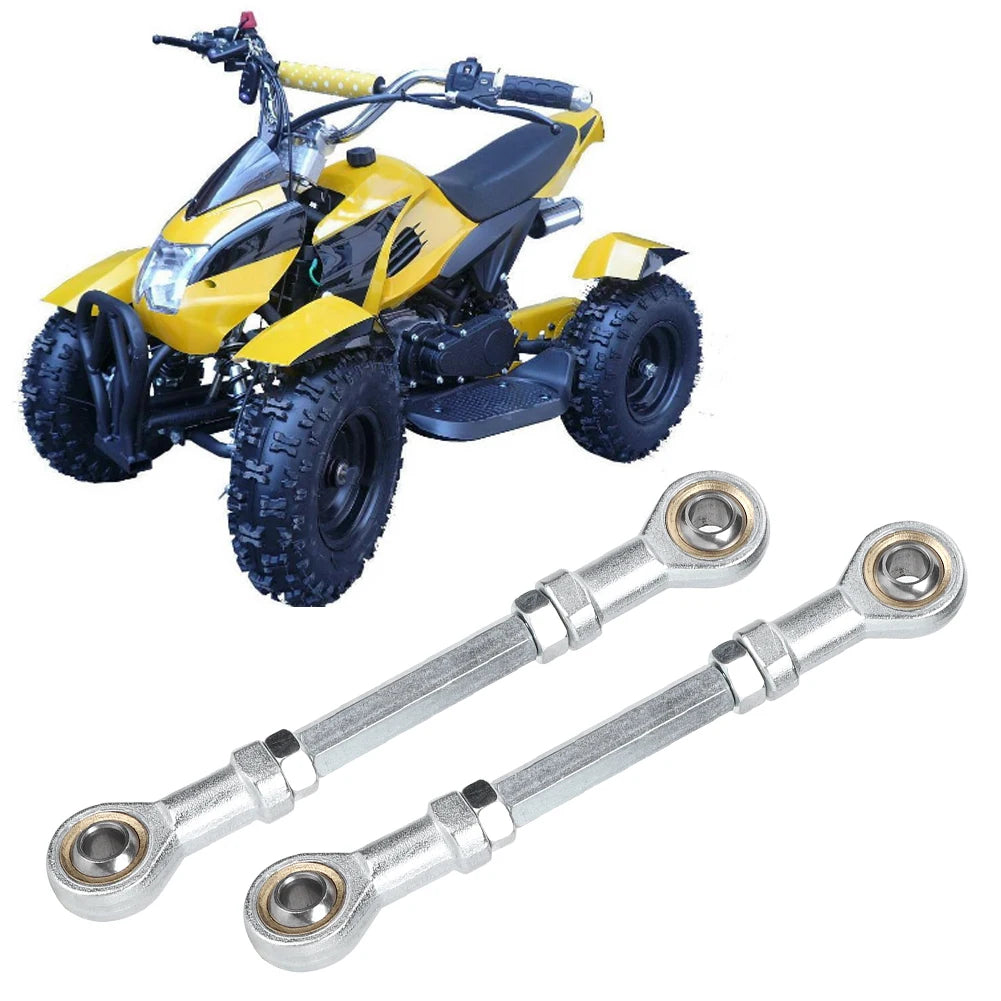 150mm -170mm 8mm Steering Tie Rod Kit Ball Joint for 49cc Electric Mini ATV Go Kart ATV Go Kart Accessory Steering Tie Rod Qme