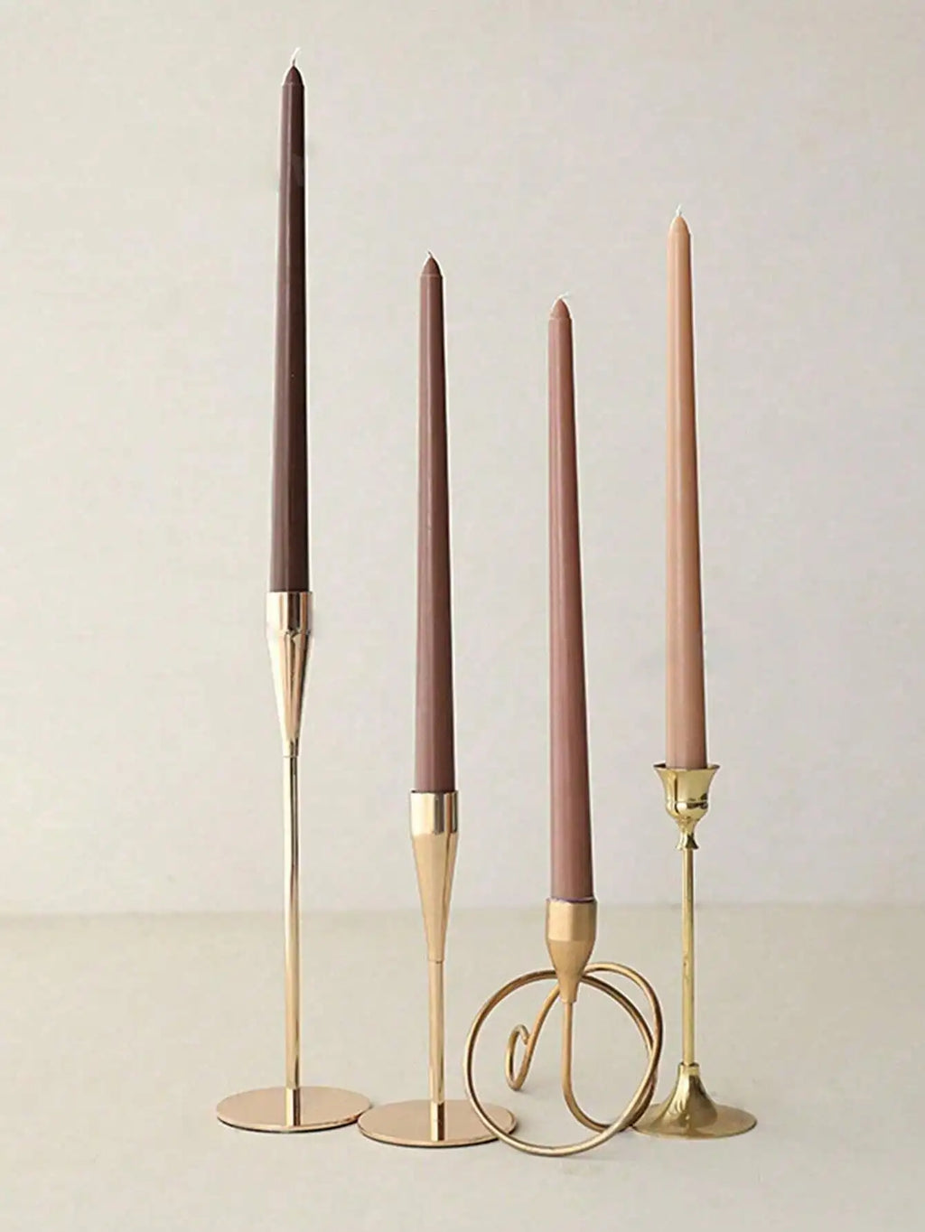 Brown Series Candle Decoration Dinner Smokeless Home Wedding Party Qme