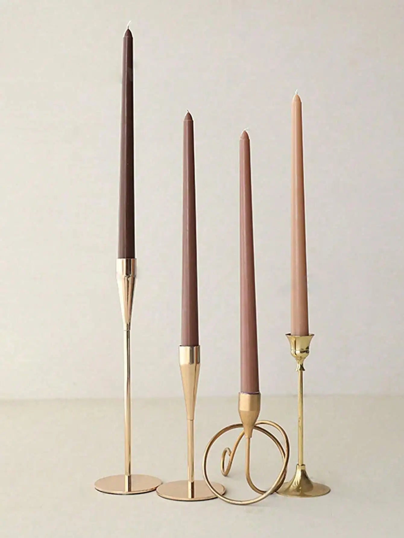 Brown Series Candle Decoration Dinner Smokeless Home Wedding Party Qme