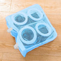 Laundry Bag Protection Bag Lazy Person Shoe Bag Bra Underwear Bag Protection Bag Shoe Built-In Divider Bathroom Qme Blue