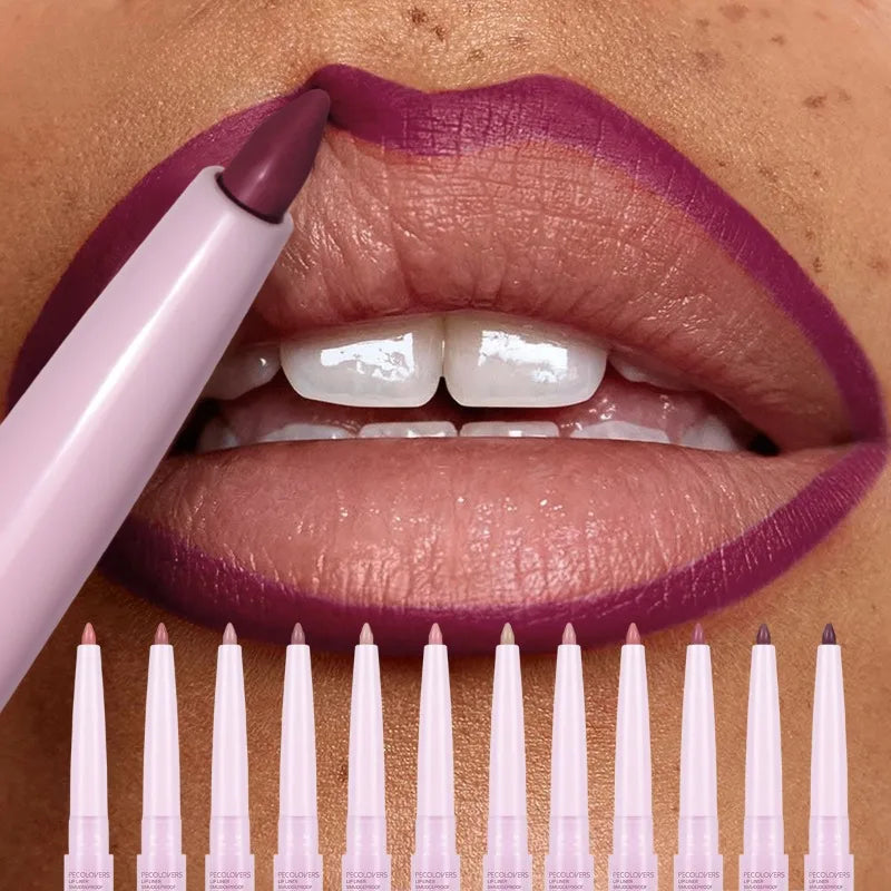 Purple Lip Line Pen Waterproof Pollution Proof Durable Will Not Drop Qme
