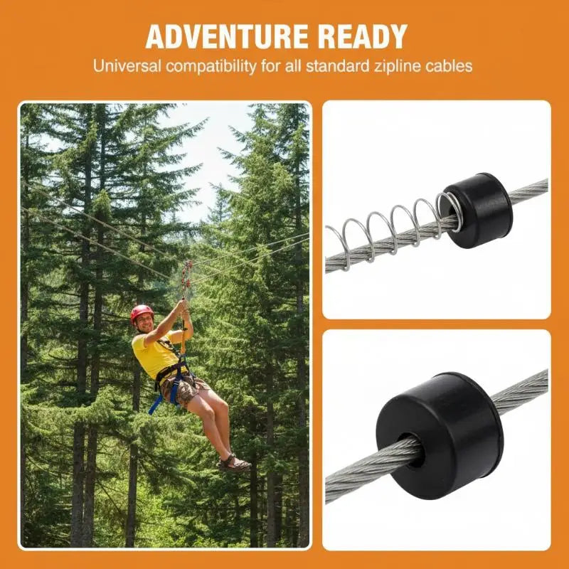 Zipline Spring Brake Stainless Steel Zip Line Heavy Duty Speed Reducer Qme